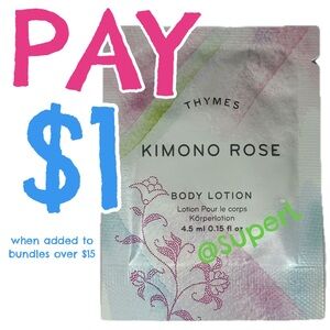 $1 NEW Thymes Kimono Rose Body Lotion Moisturizer Skincare Cream